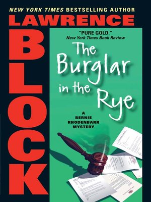 cover image of The Burglar in the Rye